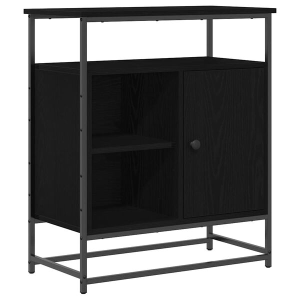vidaXL Sideboard Svart Ek 69 x 35 x 80 cm Konstruerat tr&auml;