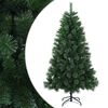 vidaXL Konstgjord julgran 120 cm PVC och metall Gr&ouml;n