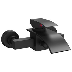 vidaXL Duschblandare Svart G 1 / 2 tum