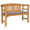 vidaXL Rosab&auml;nk Naturlig 114 x 46 x 82,5 cm Massivt Akaciatr&auml;