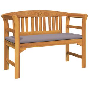 vidaXL Rosab&auml;nk 114 x 46 x 82,5 cm Massivt Akaciatr&auml; Gr&auml;ddvit