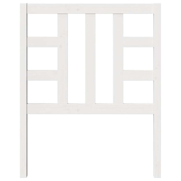vidaXL S&auml;nggavel vit 81x4x100 cm massiv furu