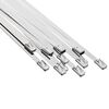 vidaXL Kabelbindare 12 st 4,6 x 250 mm Silver