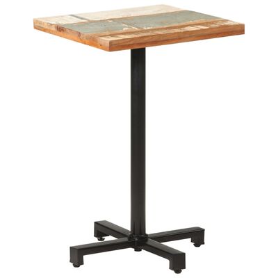 vidaXL Cafébord fyrkantigt 50x50x75 cm massivt återvunnet trä