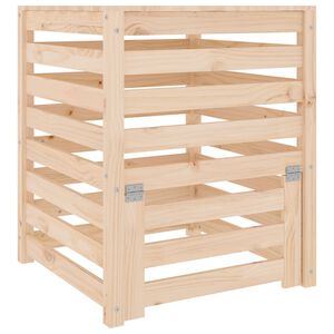 vidaXL Kompostl&aring;da 63,5x63,5x77,5 cm massiv furu