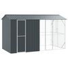vidaXL F&aring;gelbur Antracit 430 x 208 x 247 cm Galvaniserat St&aring;l