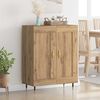 vidaXL Sideboard Artisan Ek 69,5 x 34 x 90 cm Konstruerat tr&auml;