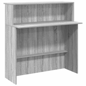 vidaXL Receptionsdisk gr&aring; sonoma 100x50x103,5 cm konstruerat tr&auml;