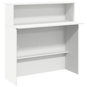 vidaXL Receptionsdisk vit 100x50x103,5 cm konstruerat tr&auml;