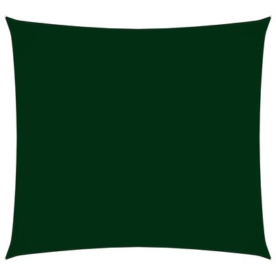 vidaXL Solsegel oxfordtyg fyrkantigt 3,6x3,6 m mörkgrön
