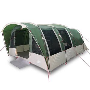 vidaXL Campingt&auml;lt tunnel 8 personer gr&ouml;n vattent&auml;tt