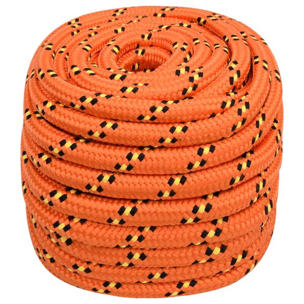 vidaXL B&aring;tlina orange 20 mm 25 m polypropylen