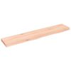 vidaXL Hyllplan 100x20x4 cm obehandlad massiv ek