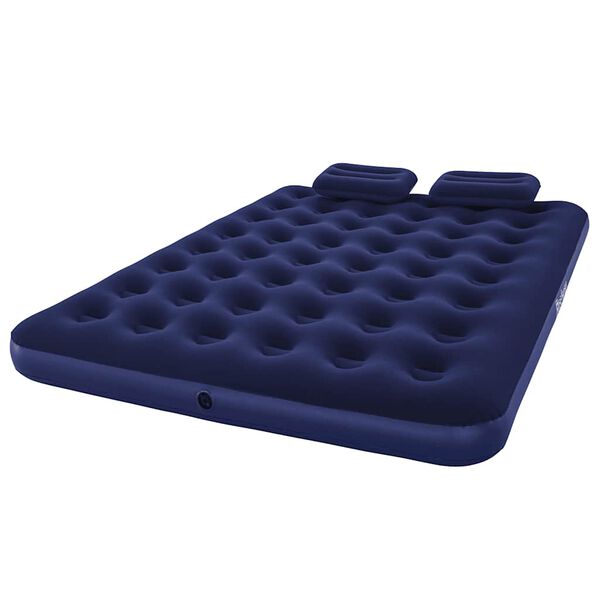 Bestway Luftmadrass med kudde och luftpump 203 x 152 x 22 cm 67374