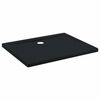 vidaXL Duschbas Tray med Prickar 100 x 80 x 4 cm ABS Svart