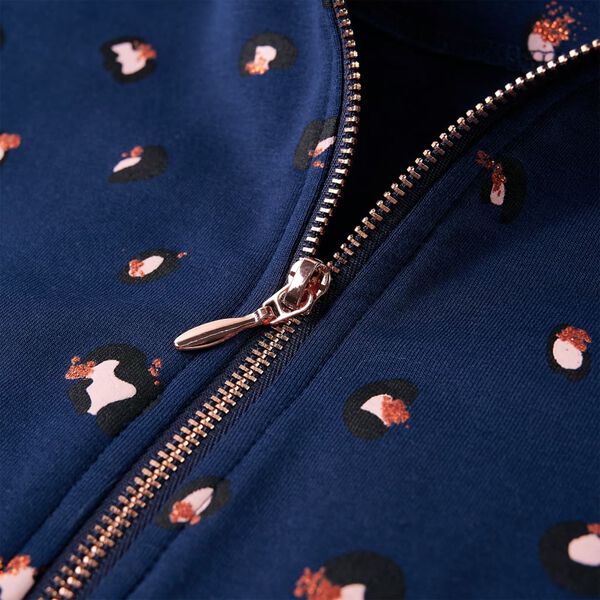 Tr&ouml;ja med huva f&ouml;r barn marinbl&aring; 116