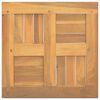 vidaXL Fyrkantig bordsskiva 40x40x2,5 cm massiv teak