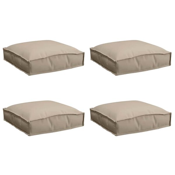 vidaXL Kudde 4 pcs Taupe 40 x 40 x 8 cm Oxford Tyg