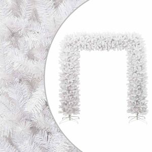 vidaXL Julgirlang vit 240 cm