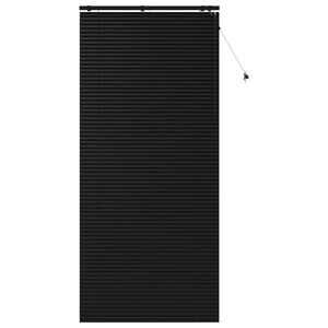 vidaXL Persienn Svart 105 x 250 cm 35 mm Massivt Paulownia-tr&auml;