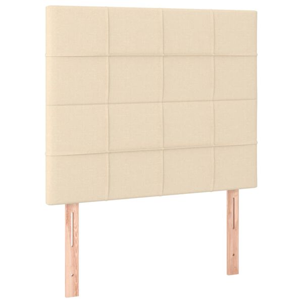 vidaXL S&auml;nggavel creme 90x5x118/128 cm tyg