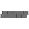 vidaXL St&auml;ngselpanel 10 pcs WPC och aluminium Gr&aring;