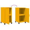 vidaXL Skåp senapsgul 36x39x72 cm stål