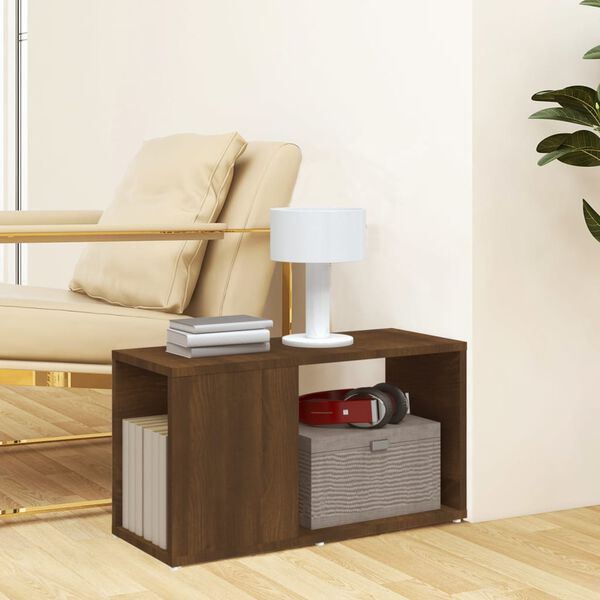 vidaXL Tv-b&auml;nk brun ek 60x24x32cm konstruerat tr&auml;