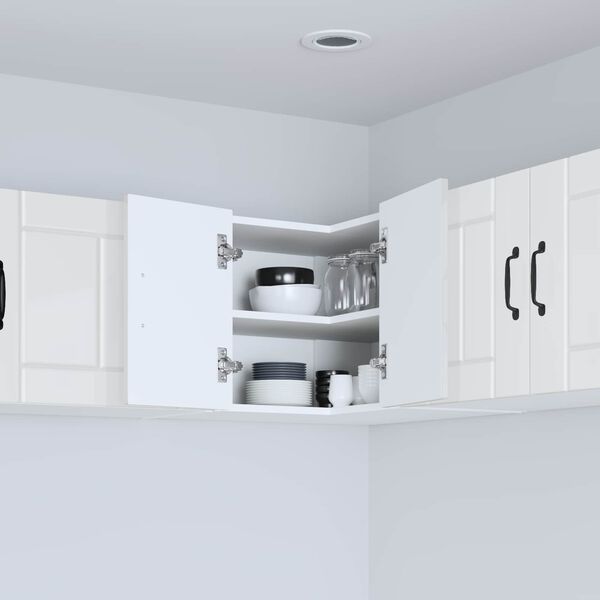 vidaXL K&ouml;kssk&aring;p H&ouml;gblanka vita 57 x 57 x 40 cm Konstruerat tr&auml;