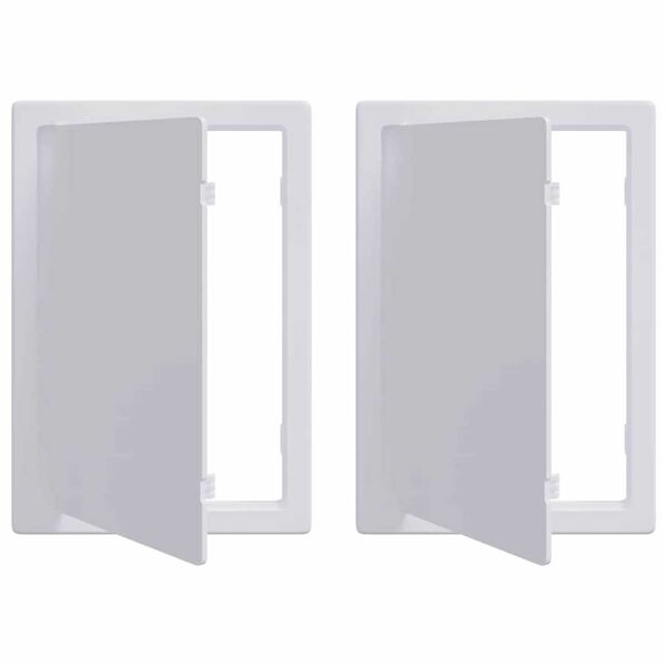 vidaXL Åtkomstpaneler 2 pcs Vit 23 x 15 x 2 cm ABS Plast