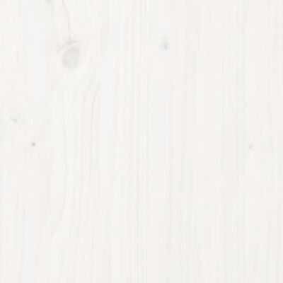 vidaXL Utdragbar dagbädd vit 2x(80x200) cm massiv furu