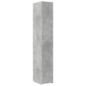 vidaXL H&ouml;gsk&aring;p betonggr&aring; 30x42,5x185 cm konstruerat tr&auml;