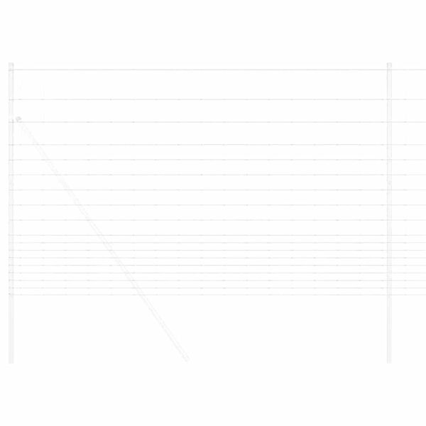 vidaXL St&auml;ngsel f&ouml;r &aring;ker / &auml;ng Silver 25 x 1,5 m Galvaniserat st&aring;l