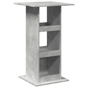 vidaXL Barbord med f&ouml;rvaring betonggr&aring; 60x60x102 cm konstruerat tr&auml;