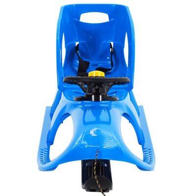vidaXL Släde med sits och ratt blå 102,5x40x23 cm polypropylen