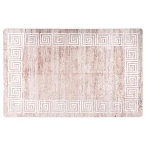 vidaXL Matta tv&auml;ttbar 80x150 cm beige halkfri