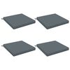 vidaXL Sittkuddar SOEST 4 st 100% Polyester Bl&aring; 60 x 60 x 7 cm