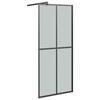 vidaXL Duschv&auml;gg 90x195cm m&ouml;rkt h&auml;rdat glas