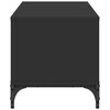 vidaXL Tv-bänk svart 102x40x41 cm konstruerat trä pulverlackerat stål