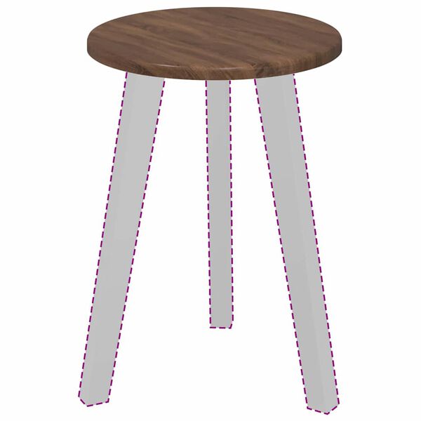 vidaXL Bordsskiva brun ek 30 x 30 x 1,5 cm Konstruerat trä