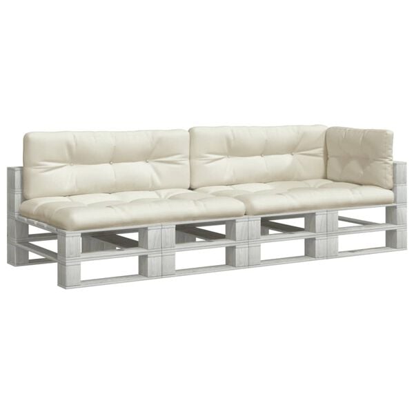 vidaXL Palldynor 5 st gr&auml;ddvit tyg