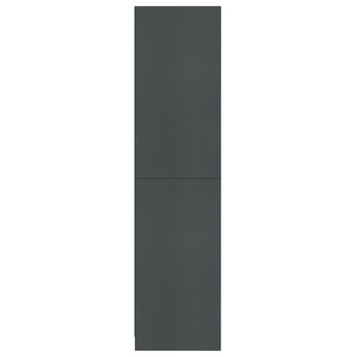 vidaXL Garderob grå 100x50x200 cm konstruerat trä