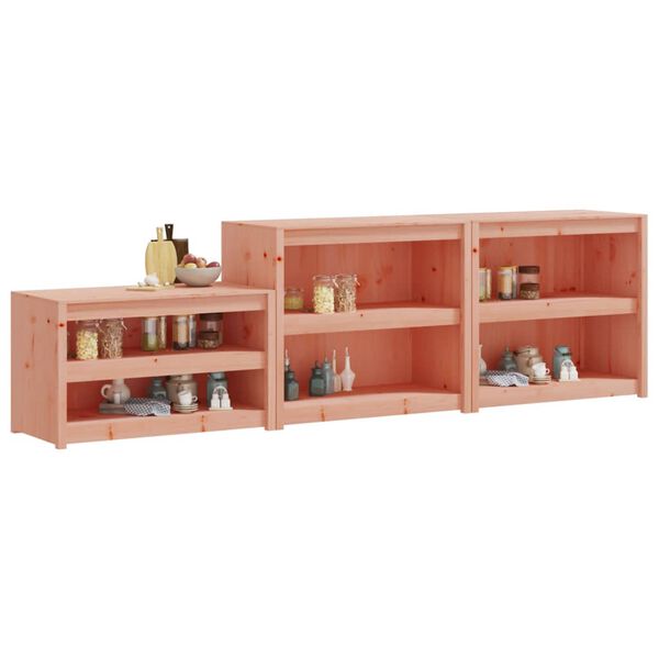 vidaXL K&ouml;kssk&aring;p f&ouml;r utomhusbruk 3 st massivt douglastr&auml;