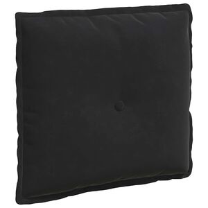 vidaXL Ryggkudde Svart 50 x 45 cm Kordread tyg