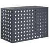 vidaXL T&auml;ckning f&ouml;r Luftkonditionering Antracit 100 x 50 x 70 cm St&aring;l