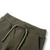 Barnshorts med snöre mörk khaki 128