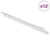 vidaXL L&aring;dr&auml;ls 12 pcs Vit 400 mm St&aring;l