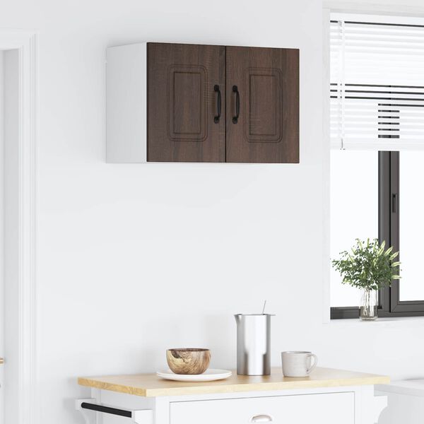 vidaXL K&ouml;kssk&aring;p Kalmar Brun Ek 60 x 31 x 40 cm Konstruerat tr&auml;