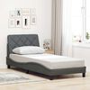 vidaXL Bed Frame without Mattress Dark Grey 80x200 cm Fabric