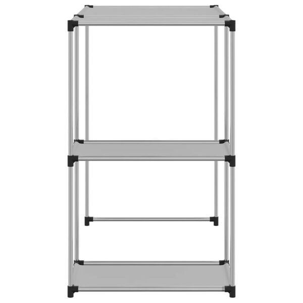 vidaXL Hylla för tvättmaskin grå 87x55x90,5 cm järn